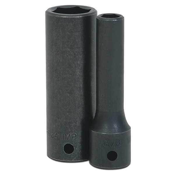 Williams 1/2" Drive Impact Socket Black Industrial, Deep 1/2Dr 6Pt 1-7/16 - 14-646