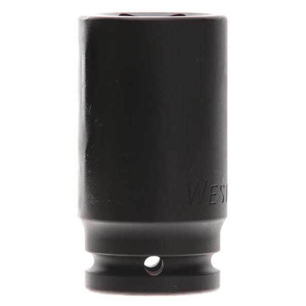 Westward 3/4 in Drive Impact Socket 32 mm Size 6 pt Deep Depth, Black Oxide - 21WL41