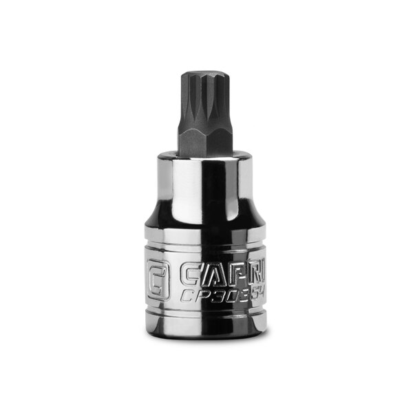 Capri Tools 3/8 in Drive 8 mm M8 Stubby XZN Triple Square Bit Socket - CP30354