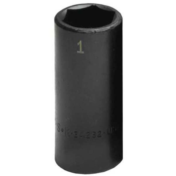 Sk Professional Tools 1/2 in Drive Impact Socket Standard Socket, black oxide, 1/2" Drive, 30mm Size - 34280