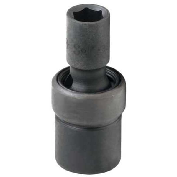 Sk Professional Tools 3/8 in Drive Impact Socket Standard Socket, Black Phosphate, Flex 3/4" Size, 2-3/8" L - 33324