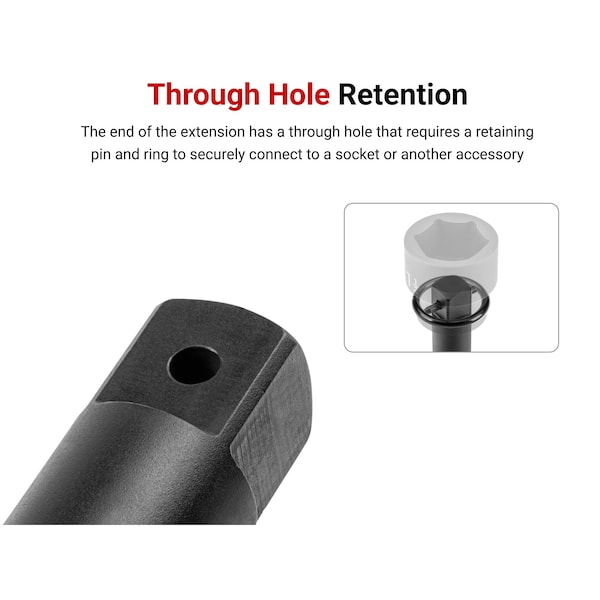 Tekton 3/4 Inch Drive Extension Set, 3-Piece Through Hole - SIA93003