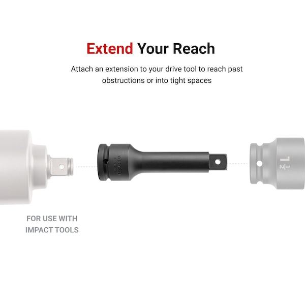 Tekton 3/4 Inch Drive Extension Set, 3-Piece Through Hole - SIA93003