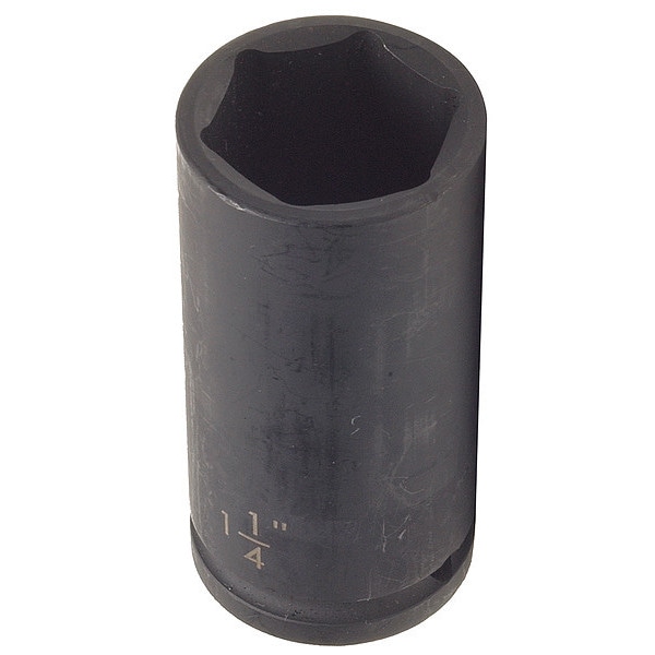 Westward WESTWARD 1/2 in Drive Impact Socket, Deep Socket, Black Oxide, 1 5/16 in - 4LXJ8