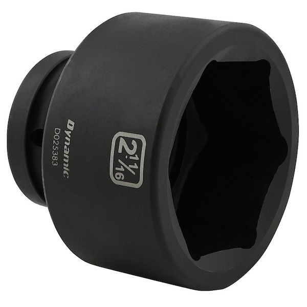 Dynamic 1" Drive Standard Socket, Black Phosphate, Tools 2-11/16" X 1" Drive, 6 Point Standard Length - D025383