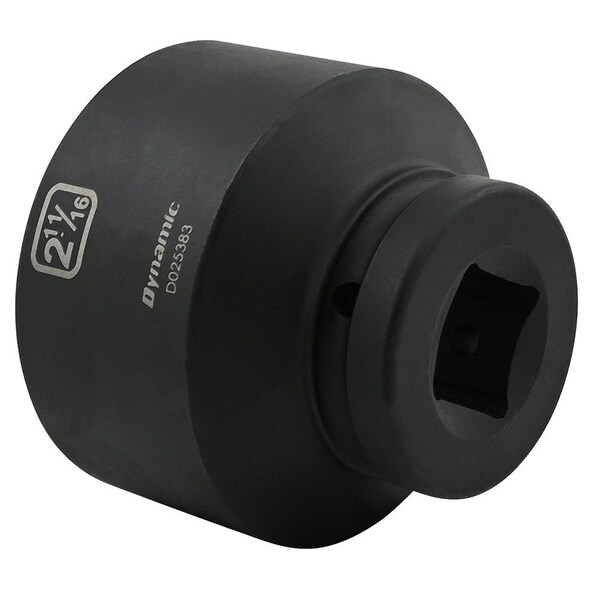 Dynamic 1" Drive Standard Socket, Black Phosphate, Tools 2-11/16" X 1" Drive, 6 Point Standard Length - D025383