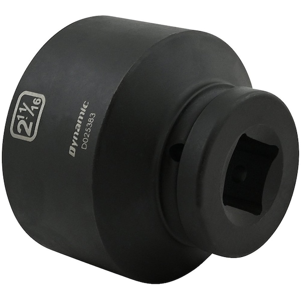 Dynamic 1" Drive Standard Socket, Black Phosphate, Tools 2-11/16" X 1" Drive, 6 Point Standard Length - D025383