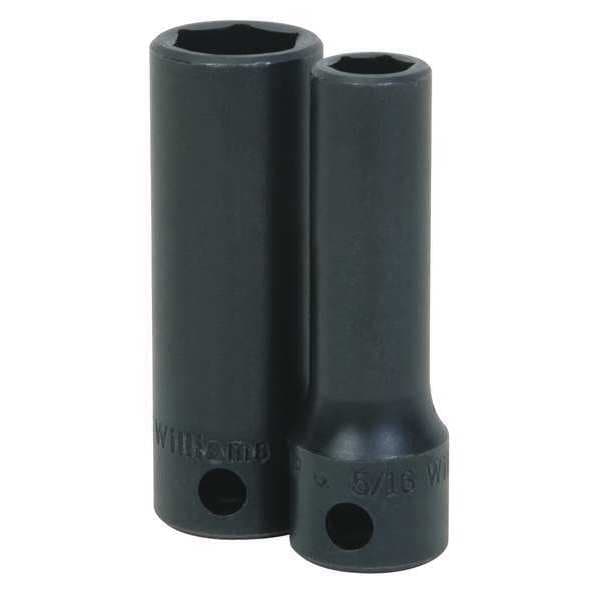 Williams 3/8" Drive Impact Socket Black Industrial, Deep 3/8" D, 6Pt 12mm - 12M-612