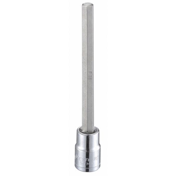 Westward 3/8 in Drive Hex Socket Bit Metric 8 mm Tip, 4 13/16 in L - 54TM39