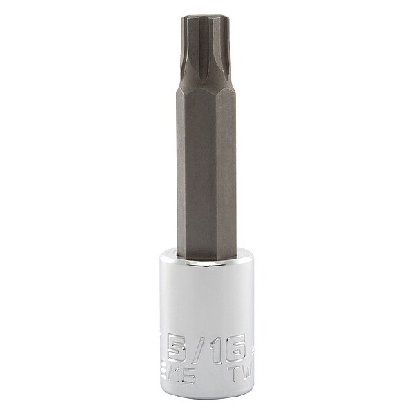 Proto 3/8 in Drive Hex Socket Bit SAE 5/16 in Tip, 2 3/4 in L - J4990R-5/16