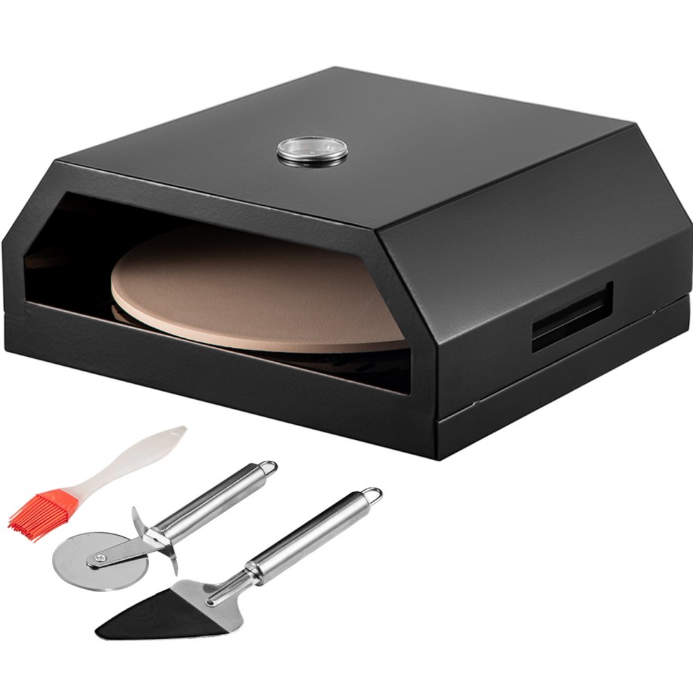 VEVOR Pizza Oven Kit,Stainless Steel Portable Pizza Oven for Gas, Pizza Oven Set with Professional Pizza Baking Tools Including 12" Cordierite Pizza Stone, Pizza Shovel, Pizza Cutter, Thermometer. - BSKXBSKXTZBXGHS01V0