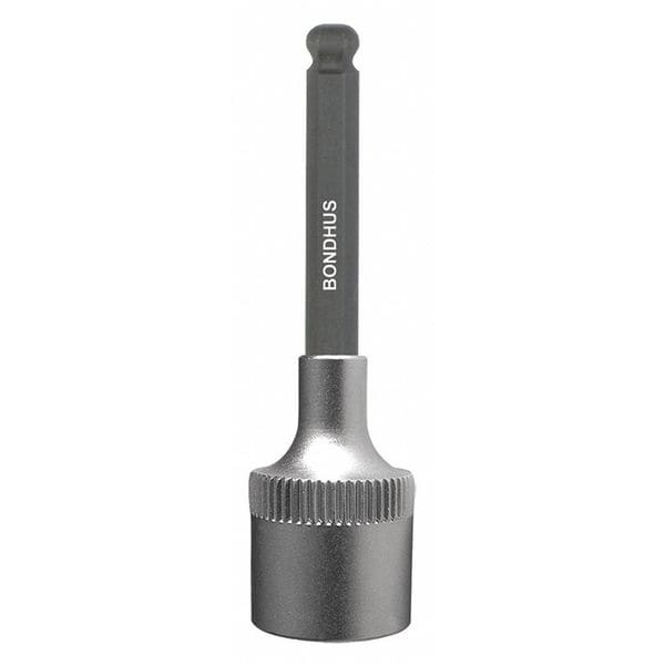 Bondhus 5.0mm ProHold Ball Bit, 2" Length - With 3/8" Dr Socket - 43464