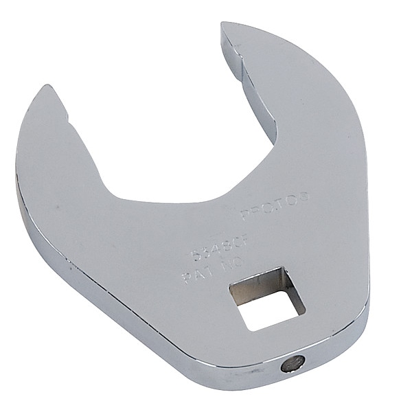 Proto 1/2" Drive, SAE 2-7/16" Crowfoot Socket Wrench, Open End Head, Full Polish Finish - J5378CF