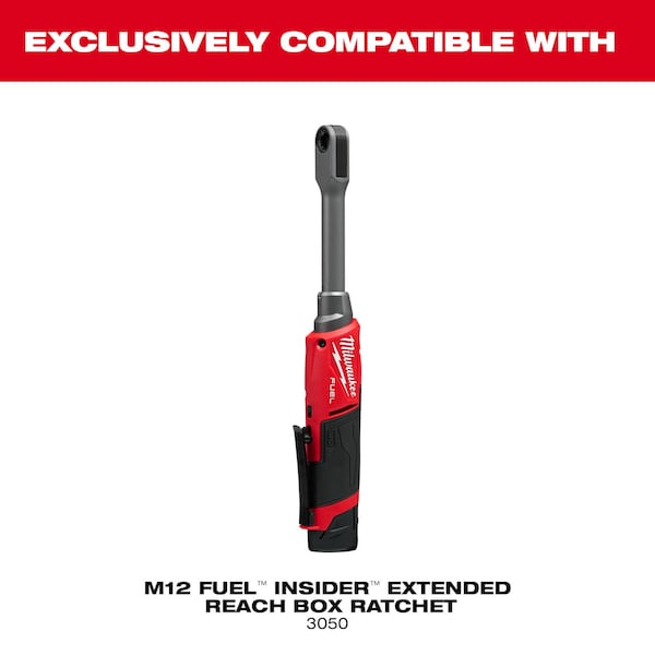 Milwaukee Tool 12mm INSIDER Box Ratchet 6 Point Socket - 49-16-1612