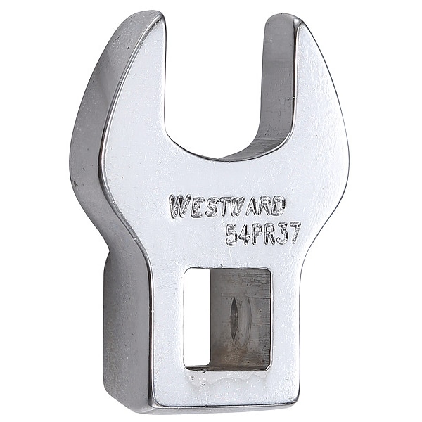 Westward Crowfoot Socket Wrench, 9/16" Socket, Crwft Wrnch, Stl, DrvSz 3/8", HdSz 9/16 - 54PR37