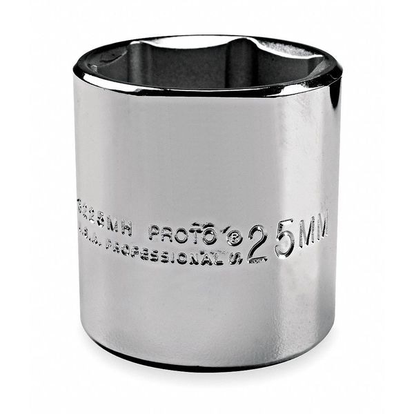 Proto 3/8 in Drive, 7/8" Hex SAE Socket, 6 Points, Steel, Chrome, 7/8 in - J5228H