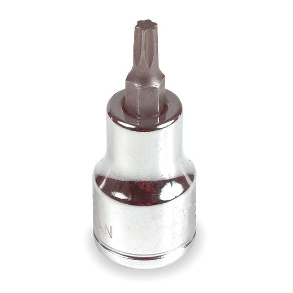 Westward 3/8 in Drive Torx(R) Socket Bit SAE T27 Tip, 1 55/64 in L - 3LE13