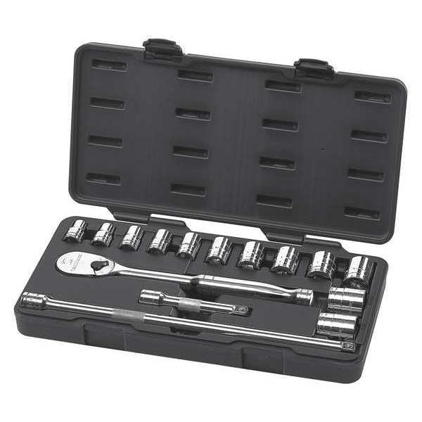 Gearwrench 15 Piece 1/2" Drive 6 Point Standard SAE Mechanics Tool Set - 80706