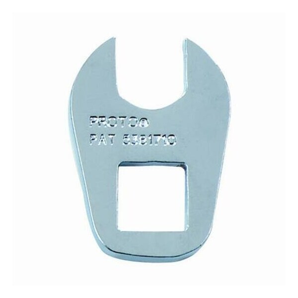 Proto 3/8" Drive, SAE 1-1/4" Crowfoot Socket Wrench, Open End Head, Full Polish Finish - J4940CF