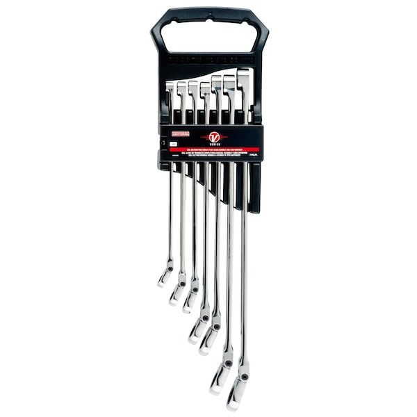 Craftsman Flexible Head V-Series XXL SAE Ratchet Flex Head Doubl, Polished Chrome - CMMT87400V