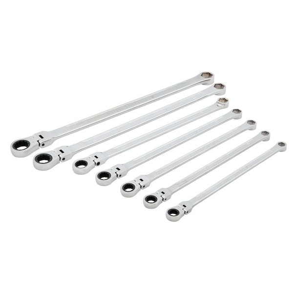 Craftsman Flexible Head V-Series XXL SAE Ratchet Flex Head Doubl, Polished Chrome - CMMT87400V