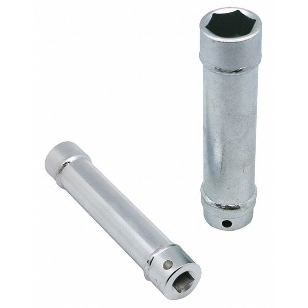 Wheeler-Rex 1/2 in Drive, 22mm Metric Socket, 6 Points, Steel, Zinc Plated, 22 mm - 944