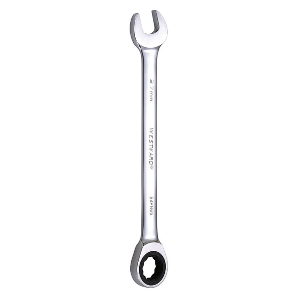 Llave de trinquete hacia el oeste, combinación, métrica, 27 mm - 54PN65.