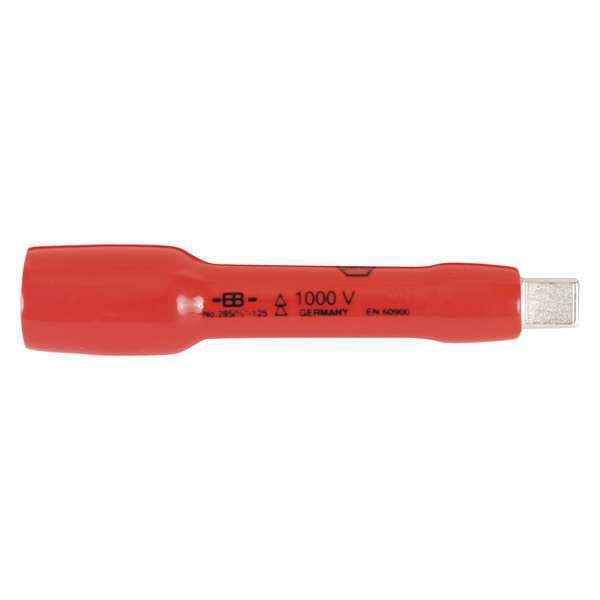 Wiha Extension Bar 1/2" Dr, 125 mm L, 1 Pieces, Chrome - 12858
