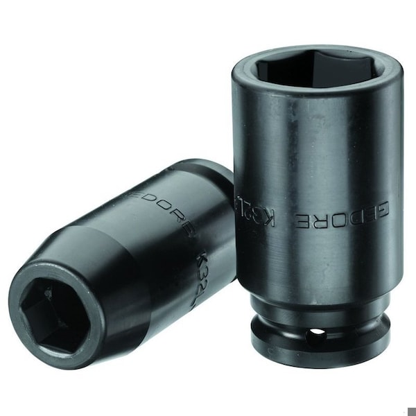 Gedore 3/4" Square Drive Impact Socket Gun Metal, 3/4", Long 19mm - K 32 L 19