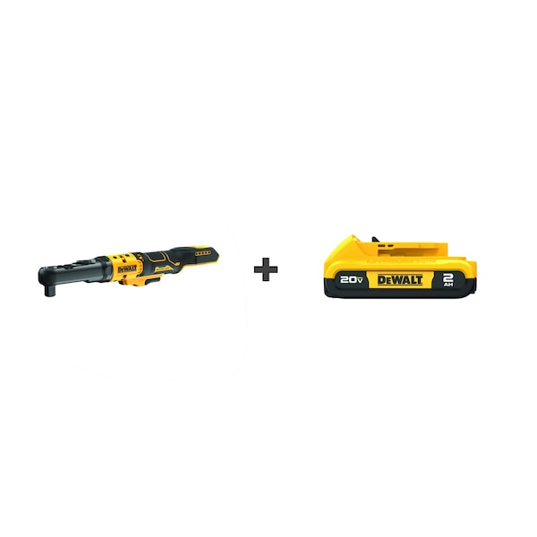 Dewalt Ratchet 3/8" - 1/2" 20V w/ Bonus DCB203 - DCF510B/DCB203