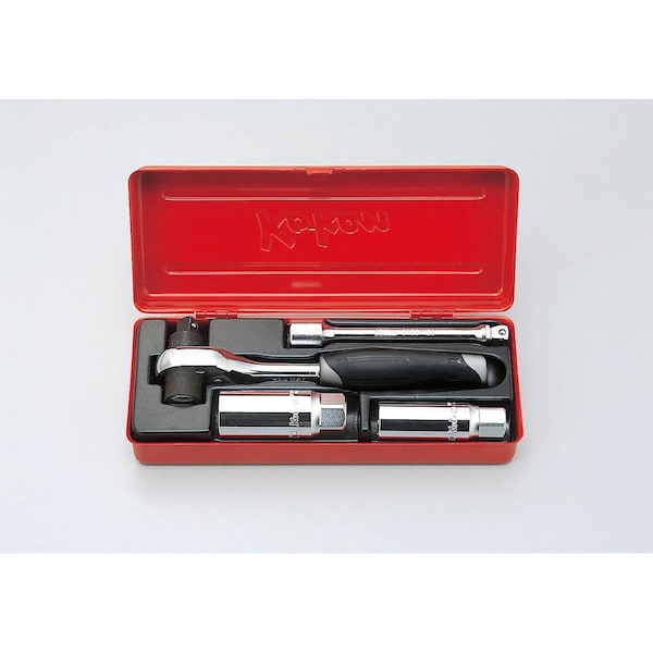 Ko-Ken Torque Ratchet Set For Spark Plug 4 pieces 3/8 Sq. Drive - 3225A