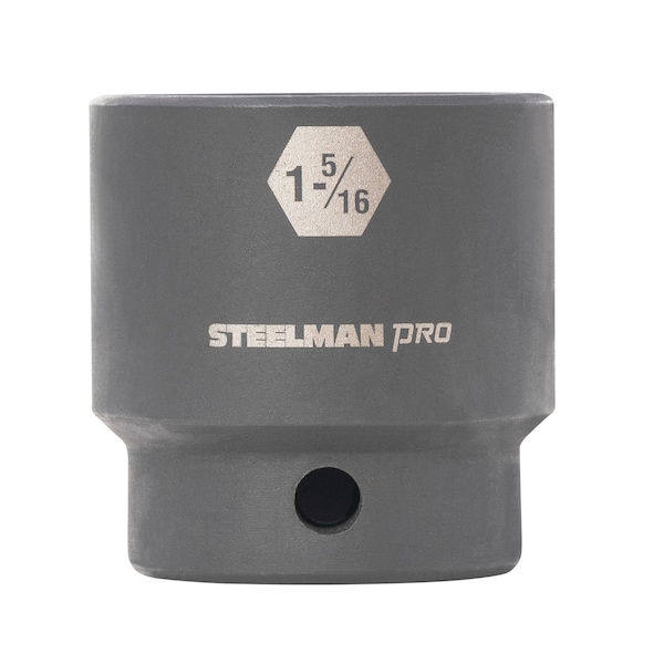 Steelman 1/2-Inch Drive x 1-5/16-Inch Shallow 6-Point Impact Socket - 60508