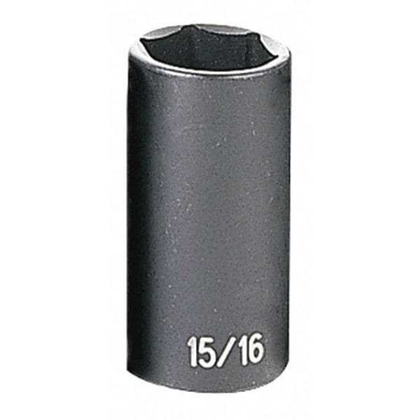 Grey Pneumatic 3/8" Drive Impact Socket Chrome plated, 15/16", 3/8"D, 6pt. D - 1030D