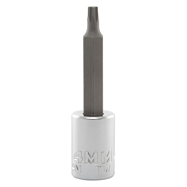Proto 3/8 in Drive Hex Socket Bit Metric 4 mm Tip, 2 3/4 in L - J4990R-4M