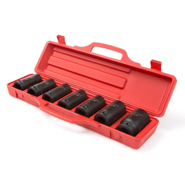 Tekton 3/4 Inch Drive Deep 6-Point Impact Socket Set, 7-Piece (13/16 - 1-1/2 in.) - 4890