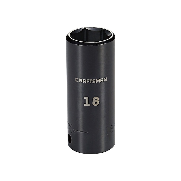 Craftsman Sockets, 3/8" Drive 18mm Metric Deep Imp - CMMT15907