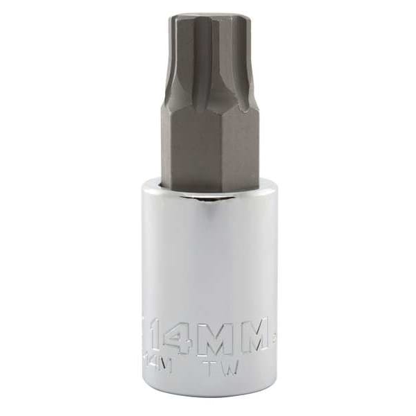 Proto 1/2 in Drive Hex Socket Bit SAE 14 mm Tip, 2 3/4 in L - J5441R-14M