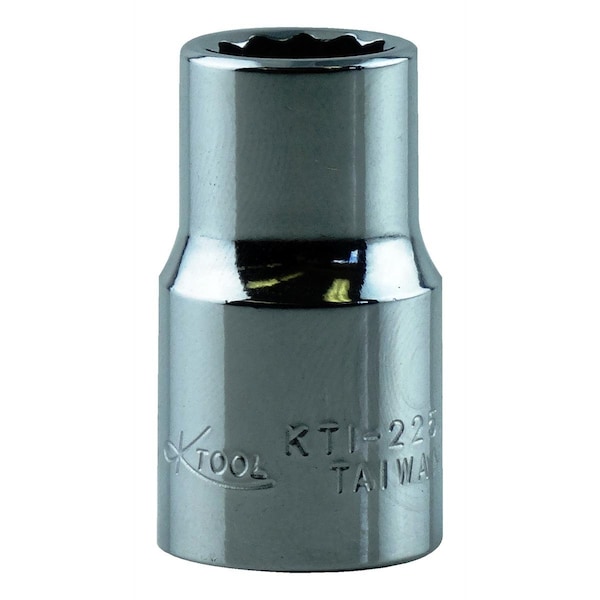 K-Tool International 3/8" Drive, 5/16" SAE Socket, 12 Points, 12Pt, 5/16", 3/8"Dr - KTI-22510