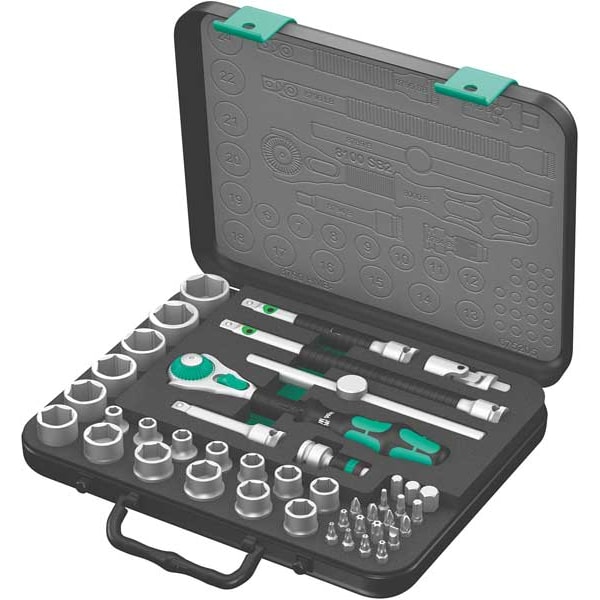 Wera 3/8" Drive Ratchet Set, Torx(R), Metric, 43 pcs - 05003594001