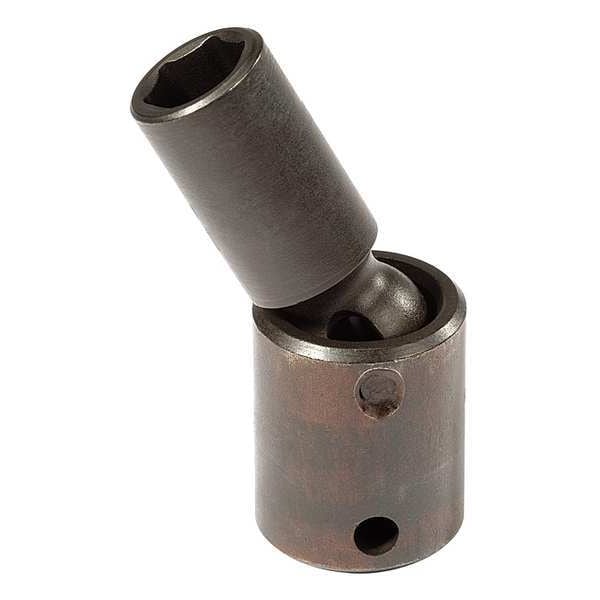 Proto 3/8 in Drive Flex Impact Socket, Metric, black oxide, 2 3/4 in L - J78417MP