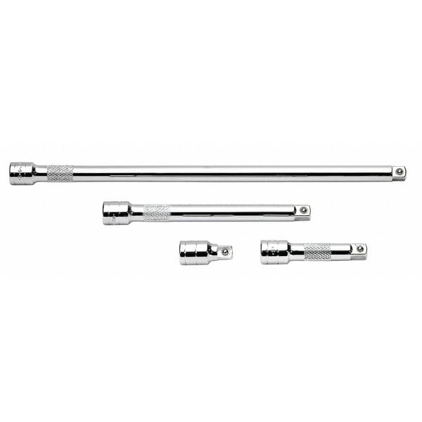 Sk Professional Tools Extension Set 3/8" Dr, 1 1/2 in, 3 in, 6 in, 12 in L, 4 Pieces, Chrome - 4514