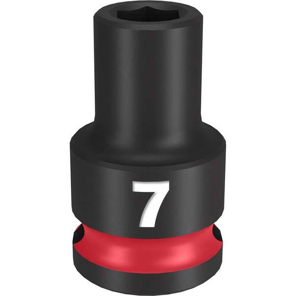 Milwaukee Tool 7mm SHOCKWAVE Impact Duty 3/8 in. Drive Standard 6 Point Impact Socket - 49-66-6131