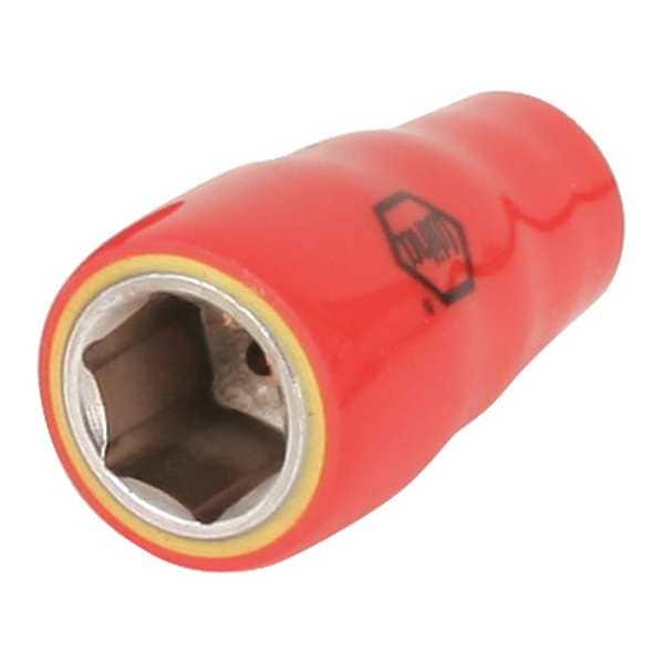 Wiha 1/4 in Drive Insulated Socket 13 mm, Hex, Metric - 31334