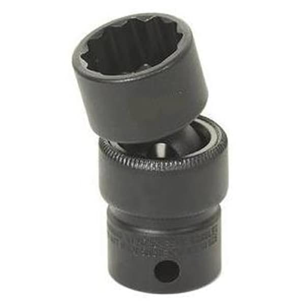 Grey Pneumatic 3/8" Drive, 16mm Size, Metric Socket, 12 Points, 16mm, 3/8"D, Impact, Univ 12pt., Blk - 1116UM