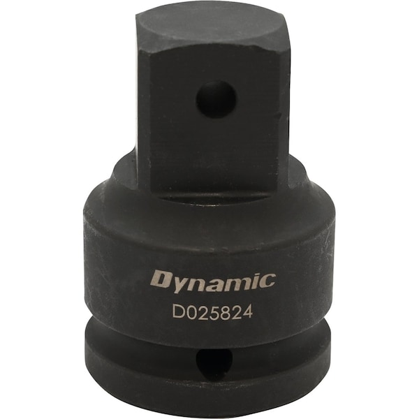 Dynamic Tools 1" Adapter Drive 3/4" Female X 1" Male, Black Impact - D025824