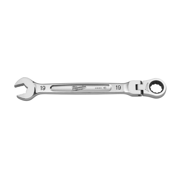 Llave combinada de trinquete de cabeza flexible métrica de 19mm Milwaukee Tool - 45-96-9619