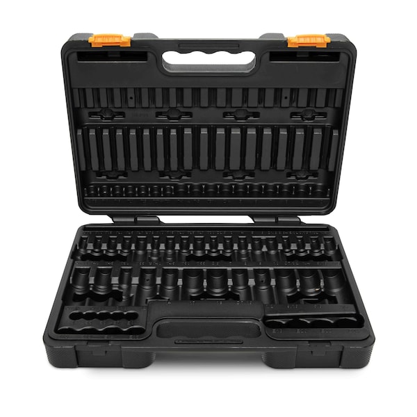 Gearwrench 84 Piece 1/4", 3/8" & 1/2" Drive Hex/Ball End Hex/Tamper Proof SAE/Metric Bit Set - 80742