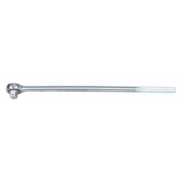 Wright Tool 3/4" Drive 45 Geared Teeth Round Head Style Hand Ratchet, 24" L, Chrome Finish - 6400