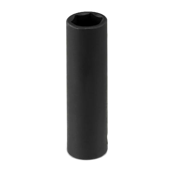 Grey Pneumatic 3/8" Drive, 7/16 Size, SAE Socket, 6 Points, 7/16", 3/8"D, 6pt. D - 1014D