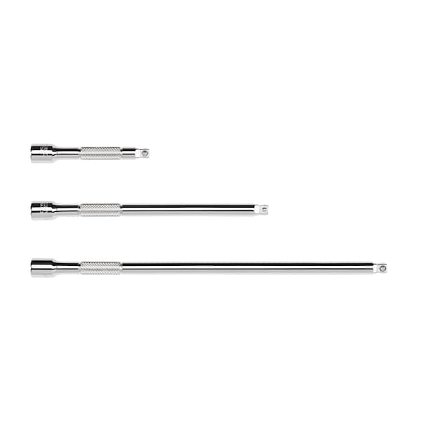 Tekton 1/4 Inch Drive Wobble Extension Set, 3-Piece (3, 6, 9 in.) - SHA90011